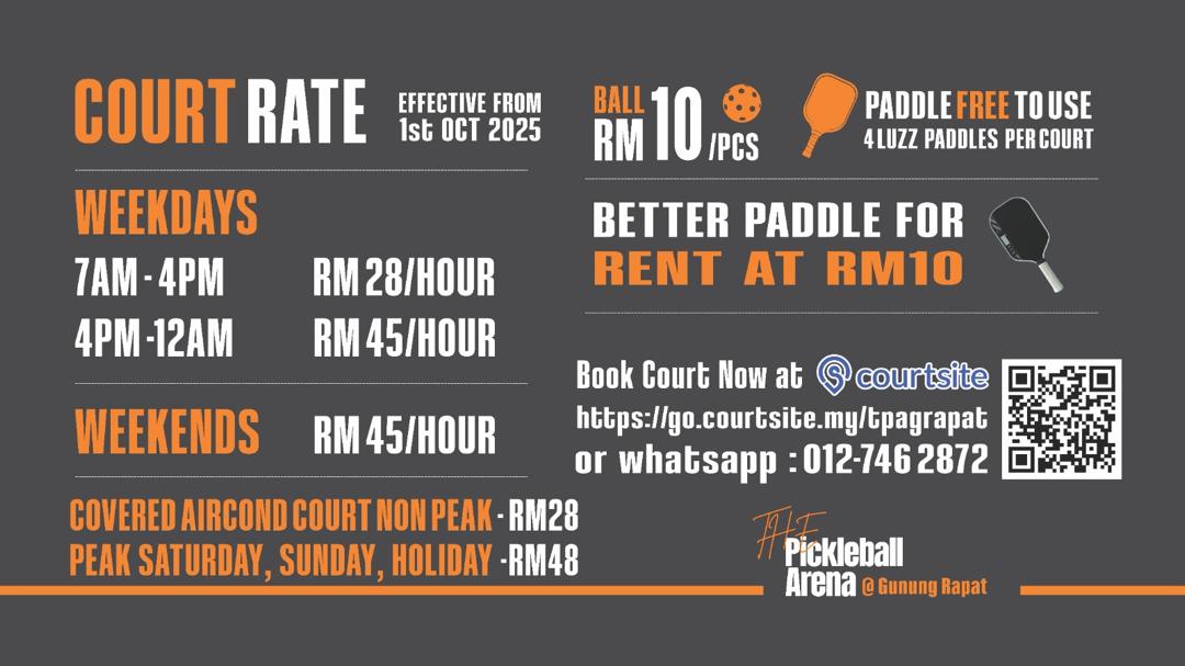 TPA official court rate sheet
